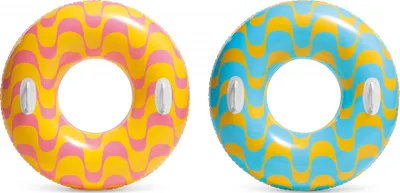 Produktbild von Intex 59256NP - Aufblasbarer Schwimmring mit Griffen Assortiert, Vinyl, Mehrfarbig, 91 cm