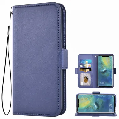 Obrázek produktu pro Pouzdro na mobilní telefon pro Huawei Mate 20 Pro kryt mobilního telefonu, Huawei Mate20 Pro kryt kožené pouzdro na telefon pro Huawei Mate 20 Pro flipové pouzdro, modré