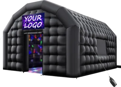 Image de Tente de réception gonflable Nightclub 6x5x3,65m - Tente cube avec soufflerie 680W - Idéale pour les événements et les fêtes