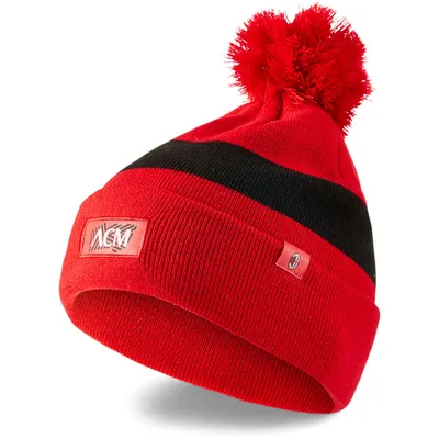 Produktbild von PUMA AC Milan Pom Beanie puma black/tango red Kids