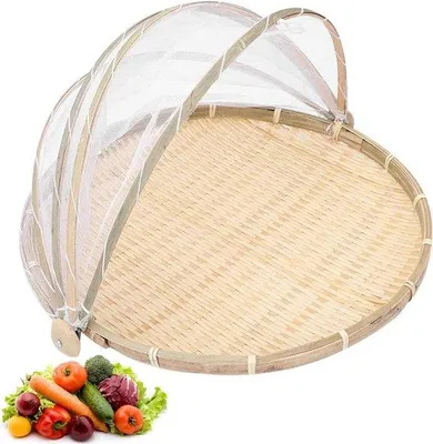 Zdjęcie produktu dla Bambusowa mata piknikowa – przenośna – z moskitierą
