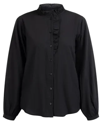 Image de Chemisier pour femme SAPORTA - noir, taille L