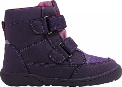 Imagen del producto de Lurchi: Zapatos para niñas, botas, cierre de velcro, zapatos tipo "barefoot" (para usar sin calcetines), color violeta, para uso casual