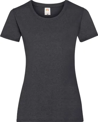 Produktbild von Fruit Of The Loom Lady-Fit Damen T-Shirt (5 Stück/Packung) BC4810 (L) (Dunkelgrau meliert)