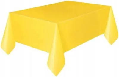Obrázek produktu pro Fóliový ubrus 120x140 cm žlutý 1 ks.