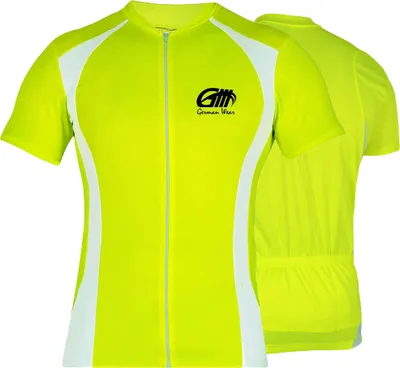 Produktbild von Trikot Radtrikot Fahrradtrikot Fahrrad Radler-Trikot Shirt Jersey NeonGelb, Größe:48/S