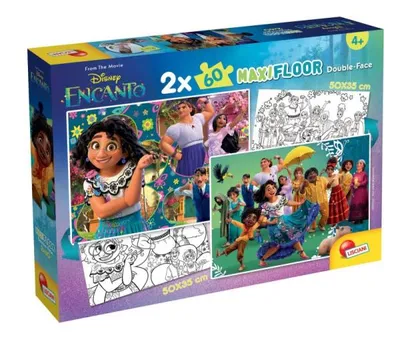 Obrázek produktu pro Oboustrann maxi podlahov puzzle 2x60el Disney Encanto 98163 LISCIANI