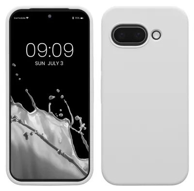 Produktbild von kwmobile Handyhülle für Google Pixel 9a Hülle, für Pixel 9a Case - Hülle Silikon - kabelloses Laden - Weiß matt