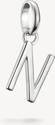 Image de Thomas Savo Charm pendentif lettre N Connect argent