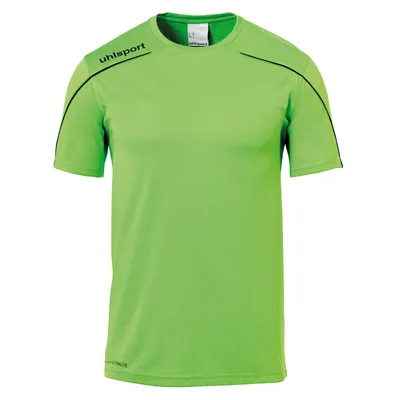 Image de Uhlsport Stream 22 Maillot manches courtes Homme - Vert fluo / Noir