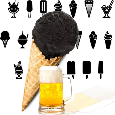 Produktbild von Bier Schwarzes Eispulver 333 g