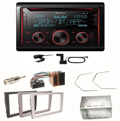 Produktbild von Pioneer FH-S820DAB DAB+ Bluetooth Einbauset für Opel Vectra C Signum Corsa Combo