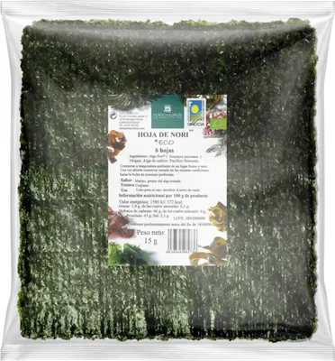 Zdjęcie produktu dla Algi nori prażone do sushi15 g - Porto Muinos