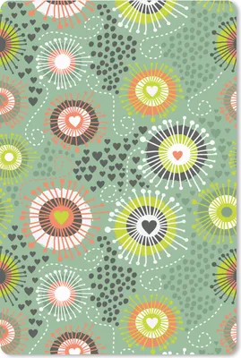 Produktbild von MuchoWow® Mauspad Mousepad Blume - Design - Herzen 18x27 cm - Mousepads - Maus Mat - Pad - Mausunterlage