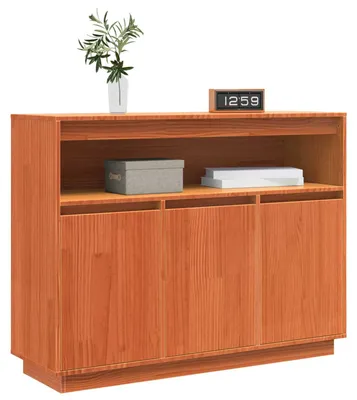 Obrázek produktu pro Komoda vidaXL, voskově hnědá, 104,5 x 34 x 80 cm, masivní borové dřevo