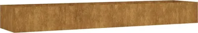 Image de vidaXL Lit surélevé 360x80x40 cm acier corten