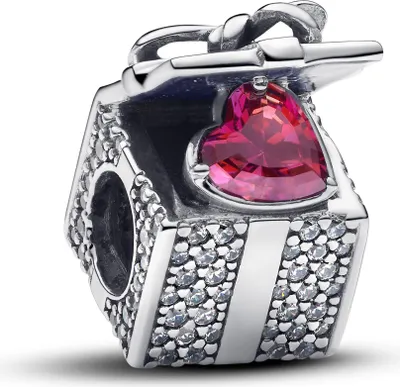 Zdjęcie produktu dla Pandora Charm Ladies Sparkling Gift Heart Red Sterling Silver 793603C01