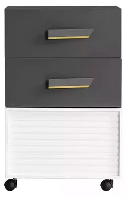 Produktbild von Kommode Schrank Kinderkommode Kinderzimmerregal Grau Holz Kinder Möbel
