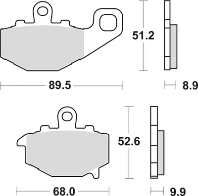 Produktbild von TRW Bremsbelagsatz MCB662SH ER6n ER650E