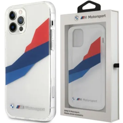 Produktbild von BMW Motorsport Tricolor - Hülle für iPhone 12 Pro Max (Transparent)