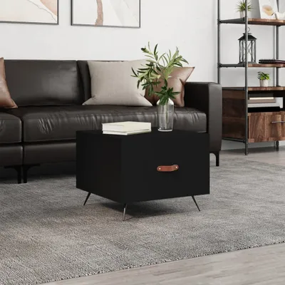 Produktbild von [Home] Couchtisch Schwarz 50x50x40 cm Holzwerkstoff , Neue Mode 2024 im häuslichen Leben