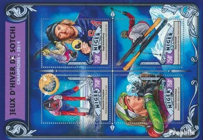 Produktbild von Briefmarken Niger 2016 Mi 4332-4335 Kleinbogen (kompl. Ausg.) postfrisch Sotschi 2014