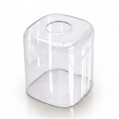 Produktbild von LUXOLAR Glasschirm für E27 Klar Transparent quadratisch 10x12 cm