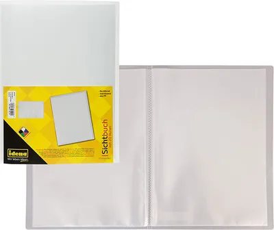 Produktbild von Idena 376082 - Sichtbuch für DIN A4, 20 Hüllen, transparent