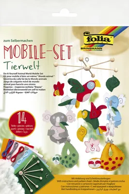 Produktbild von folia Mobile-Set "Tierwelt" 14-teilig