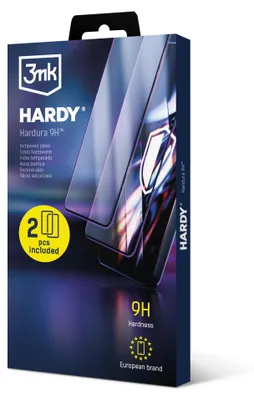 Obrázek produktu pro 3mk Hardura 9H Tvrzené sklo s aplikátorem pro Redmi A7 Pro, 2 kusy, zesílené okraje, ochrana obrazovky, montážní rám