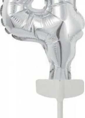 Image de Amscan 9912688, Ballon-jouet, film plastique, argent, 5 pièce(s)