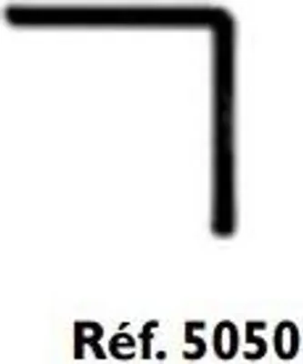 Image de Profil en 'L' 5050 PRUNIER - 50x50 mm x 2.6 m - blanc - LBP5050