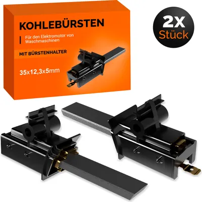 Produktbild von Kohlebürsten 2x passend wie Bosch 00600889 Motorkohlen für Selni Motor Waschmaschinen