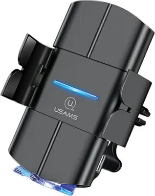 Produktbild von Usams Induktionsgriff Us-Cd133 10W automatisch für Lüftungsgitter. Schwarz/Schwarz Starod Cd133Zj01
