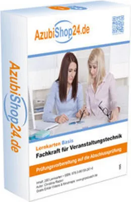 Obrázok produktu pre AzubiShop24.de Lernkarten Fachkraft für Veranstaltungstechnik. Prüfungsvorbereitung. Ausbildung