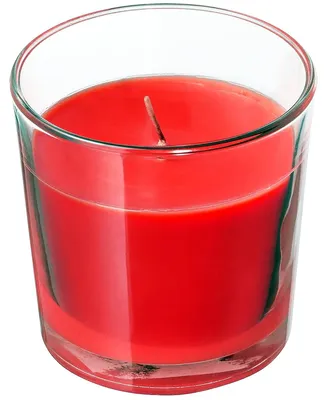 Produktbild von IKEA Duftkerze Rote Beere im Glas, 25h Brenndauer