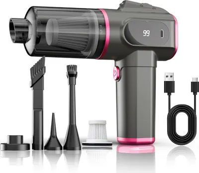 Image de INF Aspirateur de voiture portable - Aspiration puissante, sans fil Violet