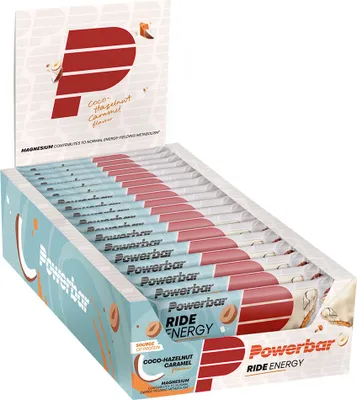 Produktbild von Powerbar Ride Energie-riegel-box Kokosnuss&haselnuss&karamell 55g 18 Einheiten Grau  Grau One Size