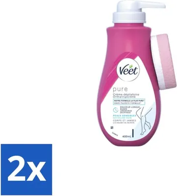 Produktbild von Veet Enthaarungscreme Pure Sensitive Skin 400 ml - Vorteilspack - 2 Stücke