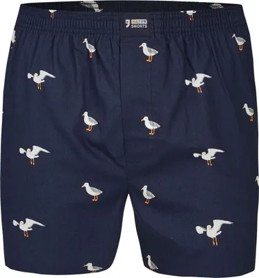 Produktbild von Happy Shorts Herren american Boxer Boxershorts Shorts Webboxer Möwe - sea gul S - M - L - XL, Farbe:Möwe - Seagul, Grösse:M