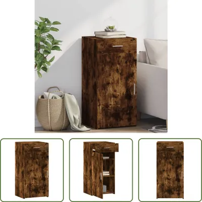 Produktbild von The Living Store Sideboard Räuchereiche 45x42,5x93 cm Holzwerkstoff