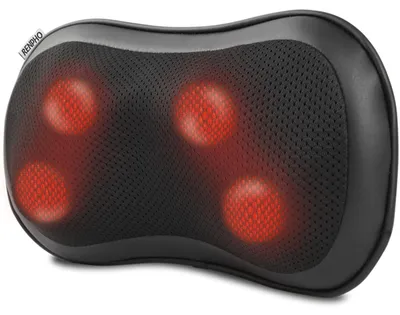 Produktbild von RENPHO Muttertagsgeschenk, Shiatsu Massagegerät, Massagekissen mit Wärmefunktion, Rückenmassagegerät mit 3 Geschwindigkeiten, 4D Nackenmassagegerät