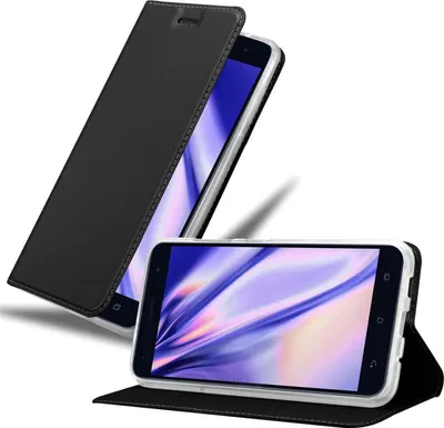 Produktbild von Cadorabo Handyhülle für Asus ZenFone 3 (5.5 Zoll) Schutz Hülle in Schwarz Cover Etui Book Case Booklet