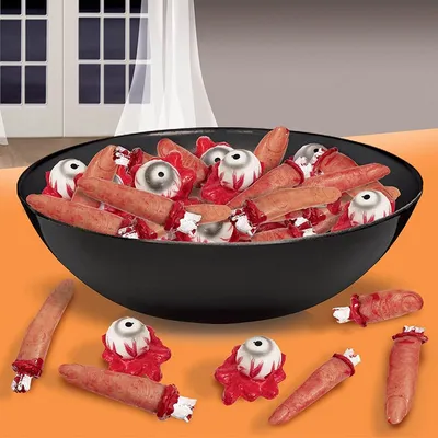 Produktbild von Halloween Blutige Augäpfel Deko, klein (5 Stk.)