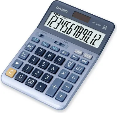 Image de Casio DF-120EM calculatrice Bureau Calculatrice à écran Bleu