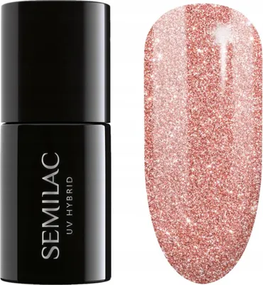 Produktbild von Hybrid-Nagellack Nr. 458 Semilac Sparkling Rosé 7 ml