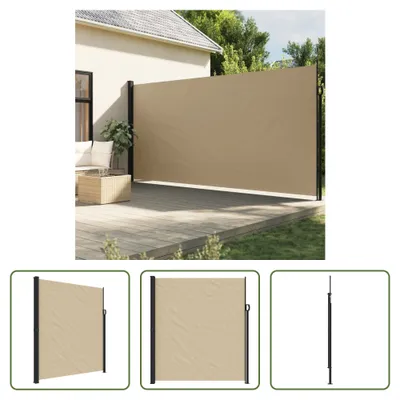 Produktbild von The Living Store Seitenmarkise Ausziehbar Beige 220x500 cm