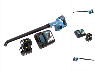 Produktbild von Makita DUB 186 RT Akku Gebläse Laubbläser 18 V + 2x Akku 5,0 Ah + Ladegerät