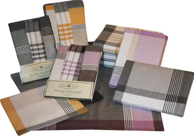 Produktbild von Geschirrtücher Baumwolle 50 x 70 cm 3er Pack 3-fach sortiert