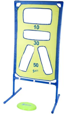 Productafbeelding van Scatch Frisbee Buitenspeelgoed - Incl. Frisbee en Doel - 111 x 5,6 x 43 CM - Kinderen vanaf 6 Jaar - Blauw/Groen